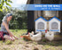 CSQOO Chicken Nesting Box, Waterproof Hens Nesting Boxes with Chicken Nesting Pads for Laying Eggs, Wall Mount Nesting