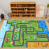59X 39.4 INCH) Kids Car Playmat, Kids Rug for Playroom Car Mat Town City Road Traffic Rugs, Play Mat for Floor, Extra