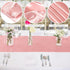 Aneco 4 Pack Satin Table Runner 12 x 108 Inch Long, Bright Silk and Smooth Fabric Party Table Runner for Wedding