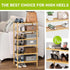6-Tier Closet BMOSU Bamboo Small Shoe Rack Premium Stackable Shoe Shelf Storage Organizer for Hallway Living Room
