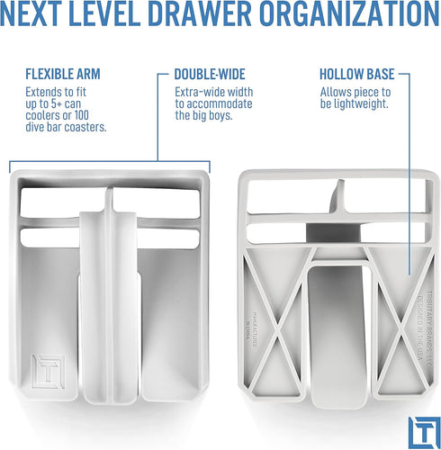 Can Cooler Organizer, Alternative to Wall Mount Dispenser, 2 Pack