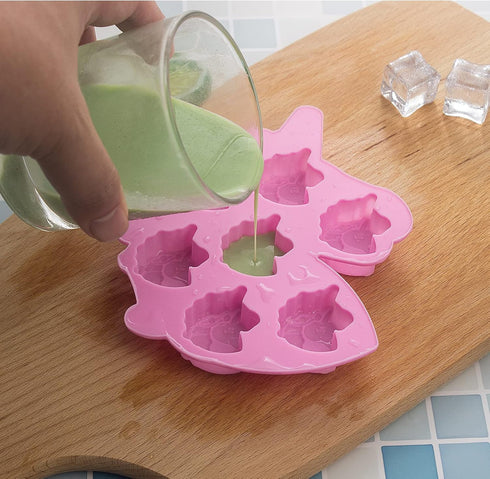 3 Pack Medium Size Unicorn Silicone Chocolate Mold with 7 Cavities for Making Gummy, Candy, Chocolate, Ice Cube, Jelly,