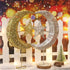 Uonlytech Glitter Moon and Star Ornament | Christmas Table Decoration | Wedding Birthday Holiday Party Supply | 20cm