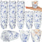 Gerrii 200 Pcs Chinoiserie Blue White Flower Cupcake Liners | Mini Baking Cups for Decoration