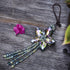 H&D HYALINE & DORA 11.4 Inch Crystal Color Flower Car Charms Pendants for Auto Rear View Mirror with Tassel