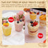 300 Pack 5 Oz Dessert Cups with Spoons and Lids Plastic Shooter Cups Round Clear Serving Goblet cup for Party