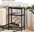 3 Narrow Side Table for Small Space, Tier Slim End Table, Thin Nightstand, Skinny Snack Couch Table, Sofa Bedside Table