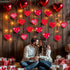 KatchOn Red Hearts Valentines Hanging Decorations - Pack of 30, No DIY, Indoor Hanging Hearts Decor