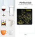 Set 4 Inches Set 6 Marble Coasters Square Leather Drinks Coaster with Holder for Coffee Table Bar Home Decor of (Texas