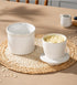 Butter Crock with Lid,Ceramic Butter Crock for Spreadable Soft Butter,Vintage Chain-Rim Design,Home and Kitchen