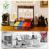 4 Countertop DGWJSU Tea Bag Organizer, Wood Tea Organizer and Storage Cheast, Tea Bag Holder with Storage Drawer, Hooks