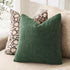 Set 2, Cozy 24x24 Inch Foindtower of Decorative Textured Boucle Throw Pillow Covers Accent Solid Pillow Cases Neutral