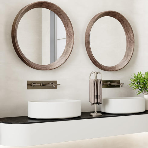 Countertops 2 Rings?19" BGL Fingertip Towel Holder Stand Hand Towel Ring for Bathroom or Kitchen Vanity to Store Hand