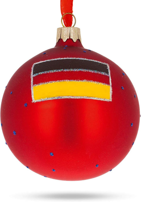 Glass Ball Christmas Ornament 3.25 Inches, Marienplatz in Munich, Germany