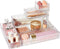 Vtopmart 7 PCS Clear Drawer Organizers, 4-Size Stackable Makeup and Vanity Drawer Organizer Trays