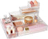 Vtopmart 7 PCS Clear Drawer Organizers, 4-Size Stackable Makeup and Vanity Drawer Organizer Trays