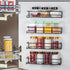 ROFAY 4 Pack Spice Rack Organiser, Wall Mounted Tier Shelf with Adhesive Sticker & Screws for Spices, Herbs, Jars