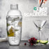 Homestia 2Pcs Plastic Cocktail Shaker Set, Hand Shaker Cup Mixer with Measuring Jigger for Bartending