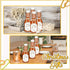 20 Pack Favors(Clear,4oz) Queekay Mini Swing Top Glass Bottles for Vanilla Extract Homemade Olive Oil Bottles with Lids