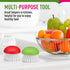 2Pcs Set Vegetable Brush Scrubber for Food Fruit and Veggie Brush Silicone Top and Ultra-Strong Bristles Potato