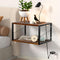 Alytree Floating Nightstand, Wood Floating Bedside Table with Cable Hole, Wall Mounted Nightstand