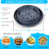 Large Chicken Shredder Tool, Twist Meat Shredder with Transparent Lid, Anti-Slip Strip, Ergonomic Handle, BPA Free