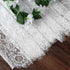Hooqict 4 Pack Lace Table Runner - 14 x 120 Inch Ivory White Classy Table Runner for Rustic Wedding Decor