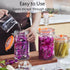 1 Pack 2 JILLMO Liter Fermentation Jar, Glass Fermenting Kit with Weight for Making Sauerkraut, Hot Sauce, Mead, Cider