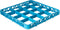 Carlisle FoodService Products RE1614 OptiClean 16 Compartment Divided Glass Rack Extender, Blue