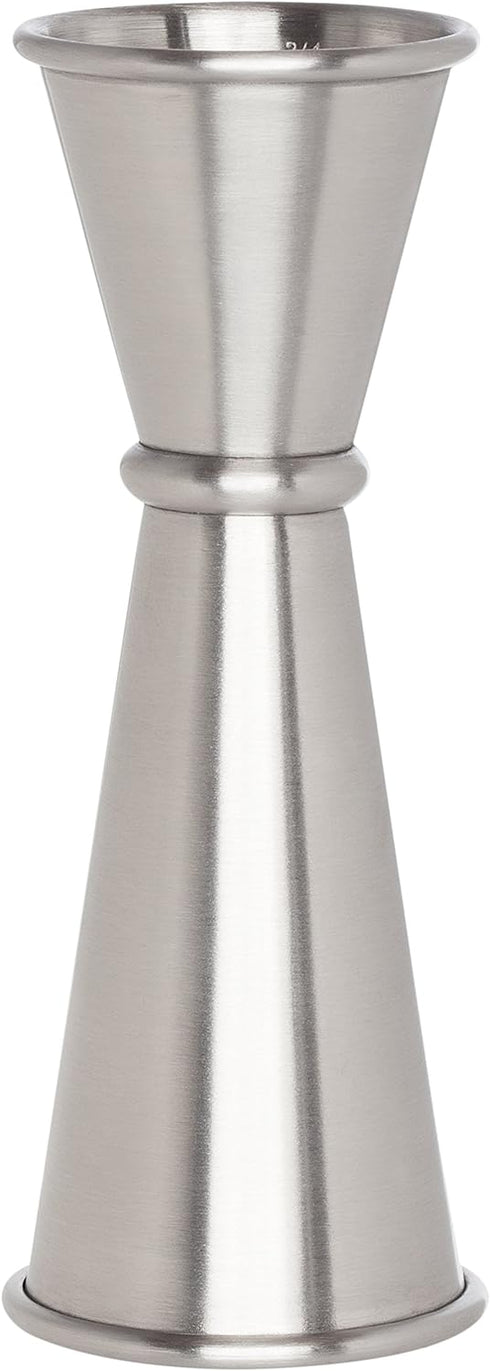 HIC Kitchen Bar Japanese-Style Double Cocktail Jigger - 18/8 Stainless Steel, 4.75-Inches, 0.5-Ounce to 2-Ounce