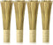 4 Pack 12 Inches Bamboo Wok Brush Cleaning Whisk, Kitchen Scrub Brush and Pot Scraper for Cooking Utensils