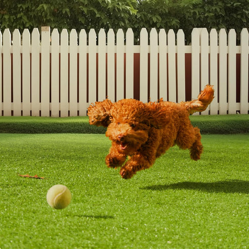 4 6 1.38" VEVOR Artifical Grass Turf, x ft Thick Grass Rug Indoor Outdoor, Realistic Synthetic Grass Mat with Drainage