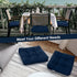 Set 2 4 Inch 21"X21" 2 Pack Giantex of Tufted Patio Cushions, Thick Outdoor Chair Pads, Waterproof and High Elasticity