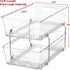 Simple Houseware 2 Tier Basket Drawer Cabinet Pull-Out Organizer, Clear by Simple Houseware