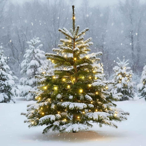 QBIS Outdoor Christmas Lights - Fairy Lights Battery Operated with Small Warm