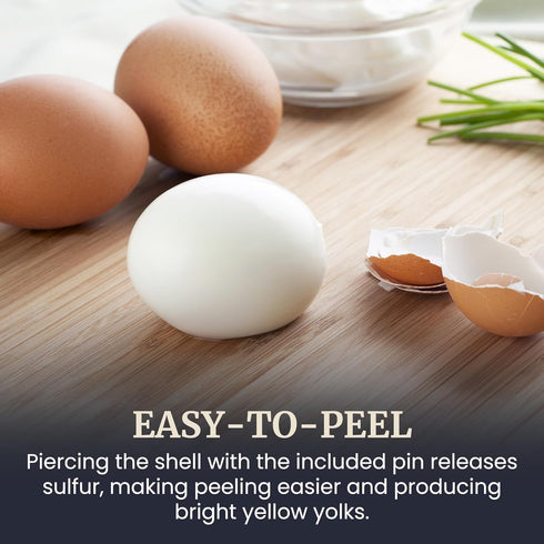 EGC1215B 14-Egg Elite Gourmet Easy Egg Cooker, Stainless-steel Heating Plate, Two-Tiered, Capacity, Soft, Medium