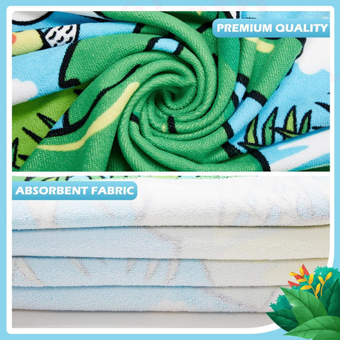 6 Toddler(47 24 Inch,Vivid Pcs Kids Hooded Towel Kids Bath Towels with Hood Microfiber Baby Pool Beach Towel for Boy