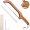 ISAIDNO Bread Knife for Homemade Bread, 14.5" Wooden Sourdough Bread Knife, Sourdough Bread