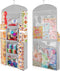 Hanging Gift Wrapping Paper Storage - 40"X17" Grey Double-Sided Christmas Wrapper Bag Container for Closet Organization