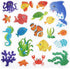 20 Pieces Sea Animals Gel Clings Decals for Toddlers, Kids, Adults - Removable Ocean Window Stickers for Home,