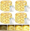 btfarm 4 Pack Fairy Lights Battery Operated with Timer, 16FT 50LED Twinkle