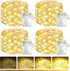 btfarm 4 Pack Fairy Lights Battery Operated with Timer, 16FT 50LED Twinkle