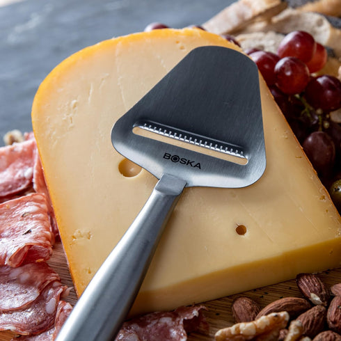 Boska Copenhagen Stainless Steel Cheese Slicer - Multi-Functional Handheld Slicer for All Types of Cheese