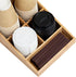 Mind Reader Cup and Condiment Station, Countertop Organizer, Coffee Bar, Rayon from Bamboo, Brown