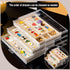 Pin Display Case with 3 Drawers, Dustproof Enamel Pin Collection Display Holder for Collectors