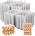 Lixavaer 180 Pack Clear Plastic Egg Cartons, Reusable Stackable Egg Containers for Farm,