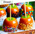 Wooden Candy Apple Sticks - 5.5"x3/16", Disposable 100 Pcs Cocktail Picks and Toothpicks for Appetizers