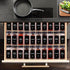66 547 4oz Churboro Spice Jars with Labels- Glass Spice Jars with Black Metal Caps, Empty Spice Containers with Shaker
