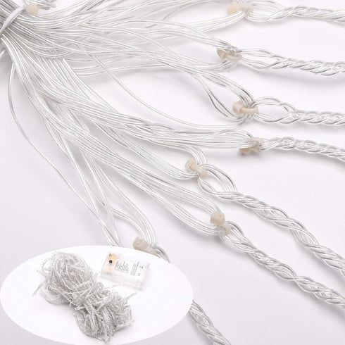 Lxhaung 90 10 8 Icicle Lights LED ft Short Curtain Lights with Modes Remote Control,Powerd by USB & Battery
