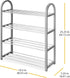 4-Tier Closet Whitmor Compact Shelves - Gray